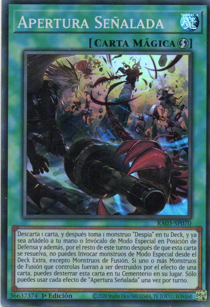 Apertura Señalada RA03-SP070 Super rare