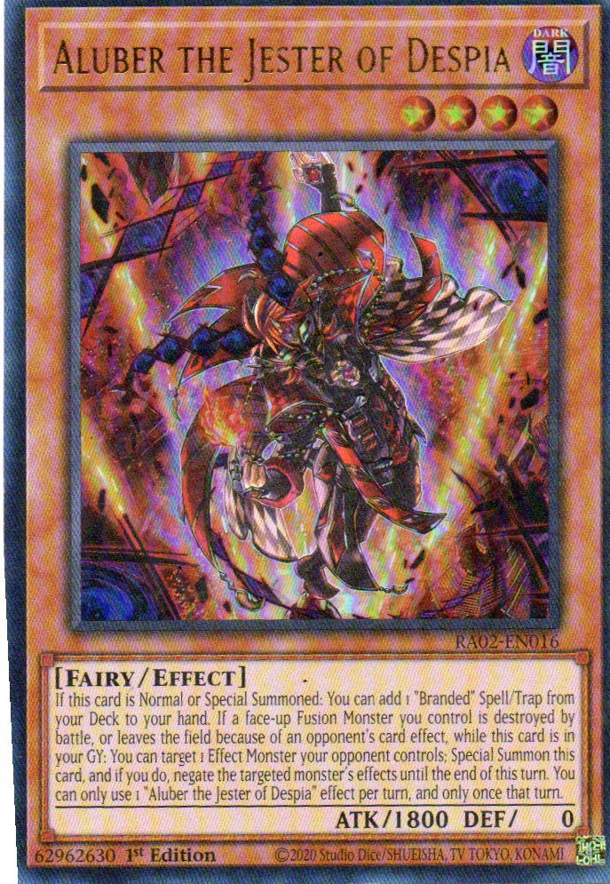 Aluber the Jester of Despia RA02-EN016 Ultra rare