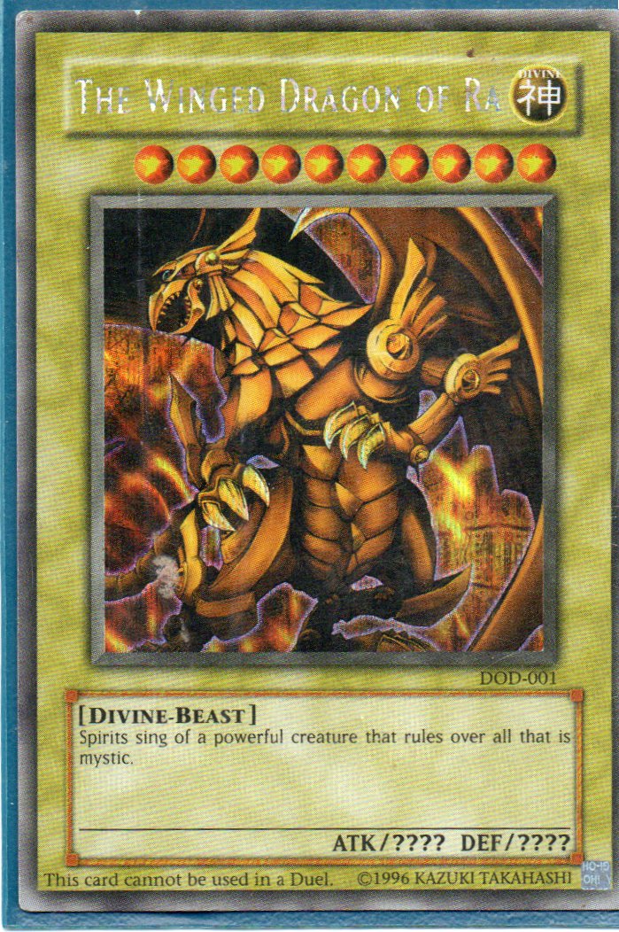 The Winged Dragon of Ra DOD-001 Secret rare
