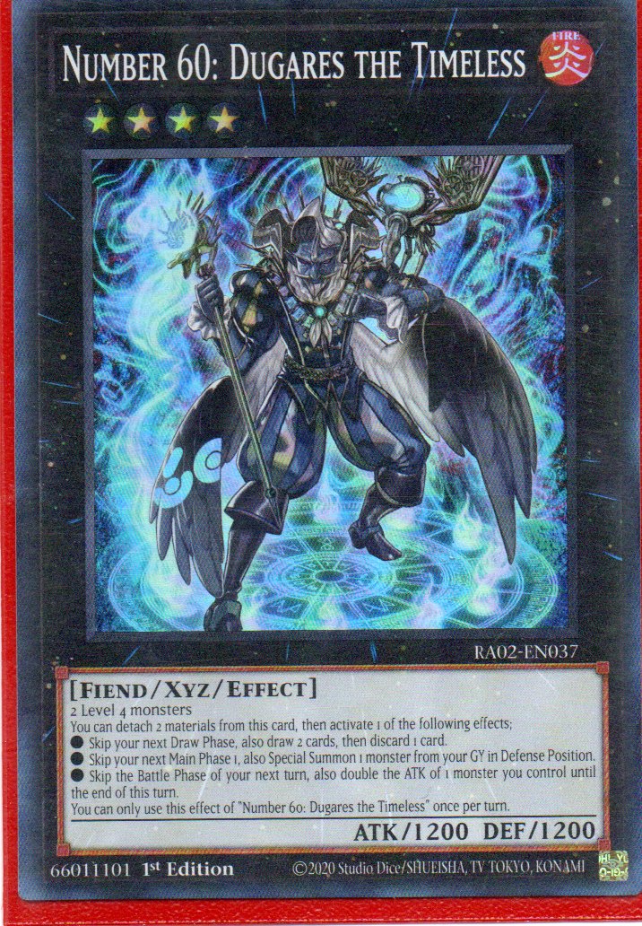 Number 60: Dugares the Timeless RA02-EN037 Super rare