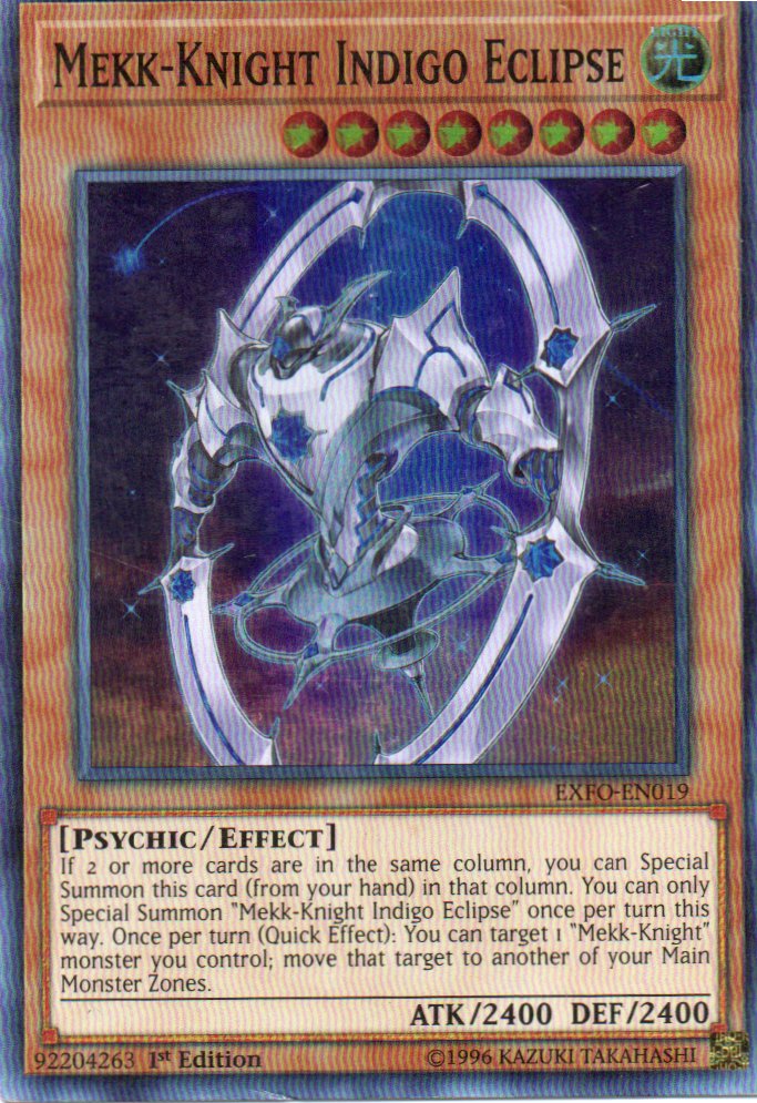 Mekk-Knight Indigo Eclipse MP18-EN182 Super rare