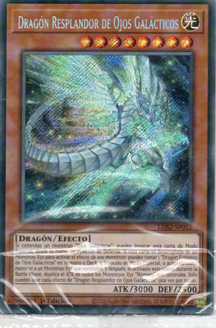 Dragon Resplandor de Ojos Galacticos LDS2-SP052 Secret rare