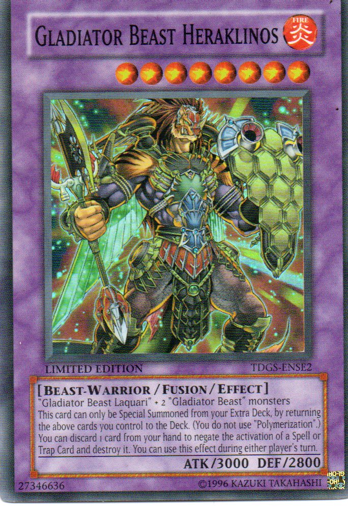 Gladiator Beast Heraklinos TDGS-ENSE2 Super rare