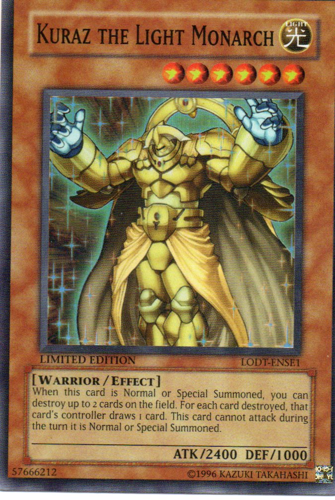 Kuraz the Light Monarch LODT-ENSE1 Super rare