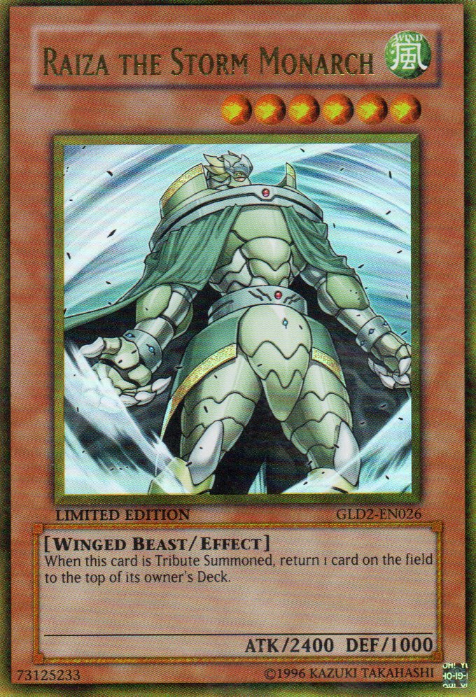 Raiza the Storm Monarch GLD2-EN026 Gold rare