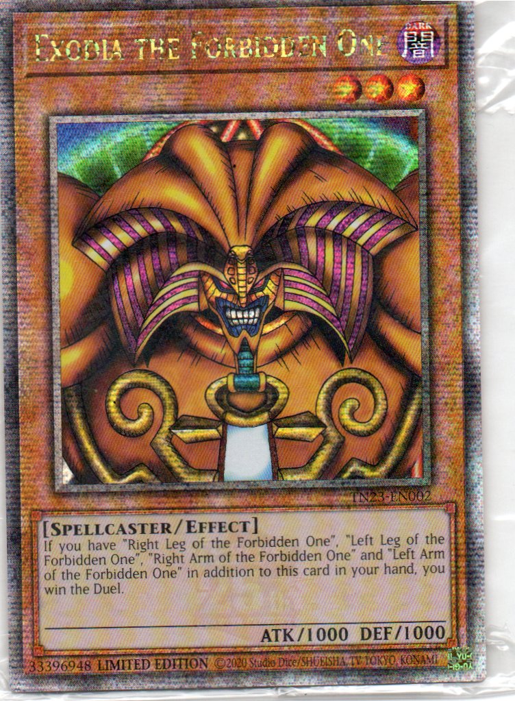 Exodia the Forbidden One TN23-EN002 Quarter rare