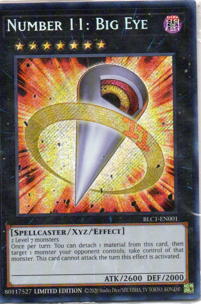 Number 11: Big Eye BLC1-EN001 Secret rare