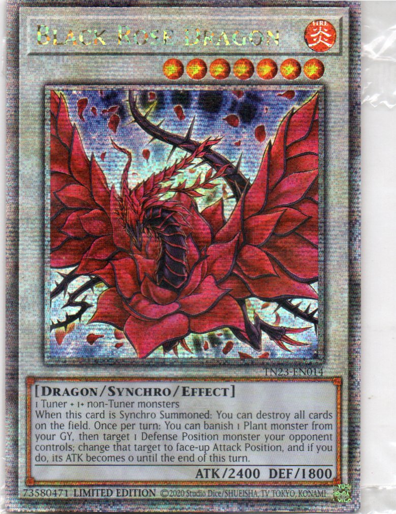 Black Rose Dragon TN23-EN014 Quarter rare