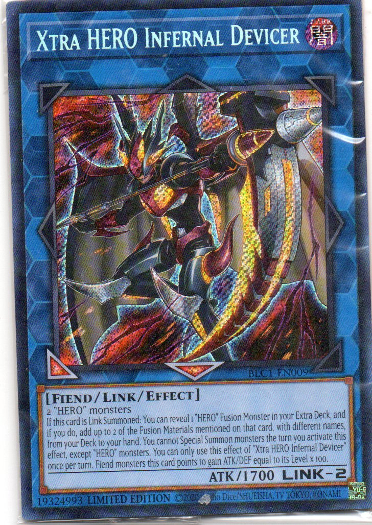 Xtra HERO Infernal Devicer BLC1-EN009 Secret rare