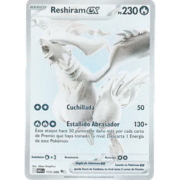 Reshiram ex WHT 173 White rare Español