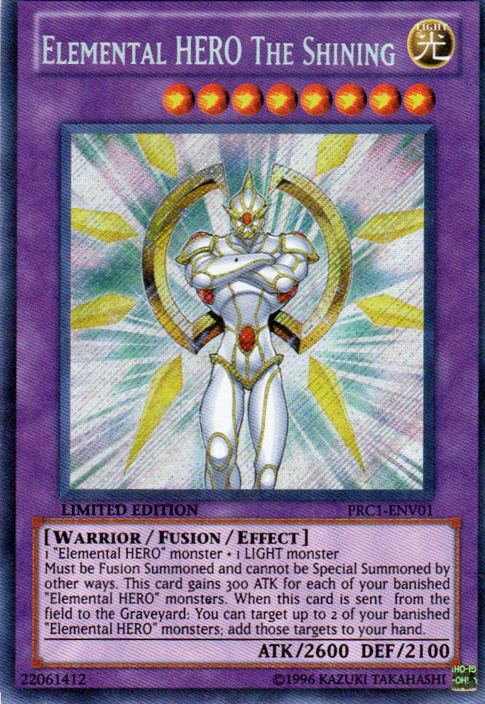 Elemental HERO the Shining PRC1-ENV01 Secret rare