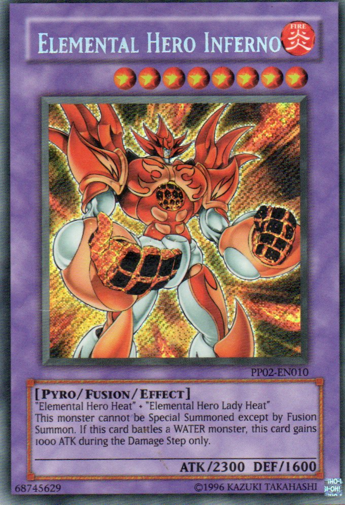 Elemental Hero Inferno PP02-EN010 Secret rare