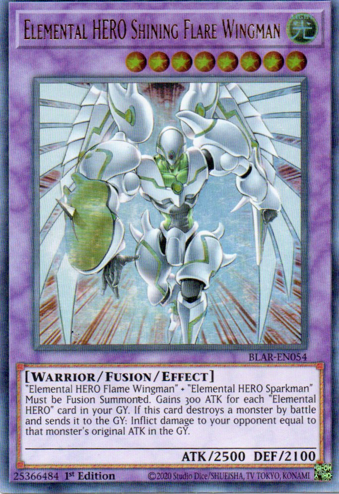 Elemental HERO Shining Flare Wingman BLAR-EN054 Ultra rare
