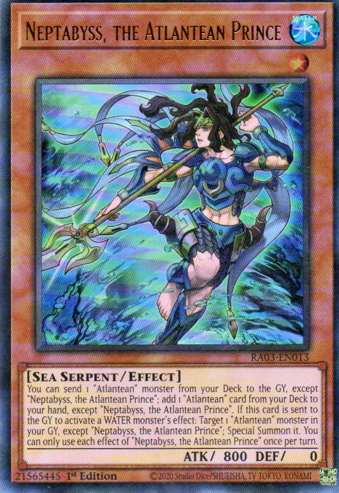 Neptabyss, the Atlantean Prince RA03-EN013 Ultra rare