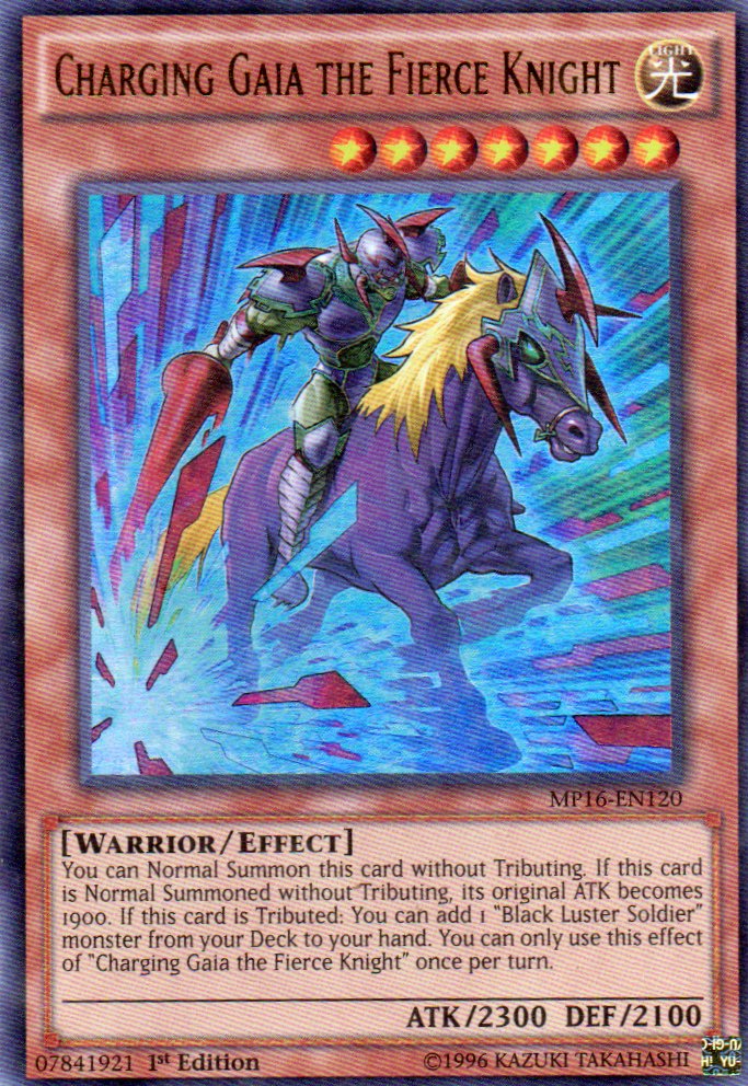 Charging Gaia the Fierce Knight MP16-EN120 Ultra rare