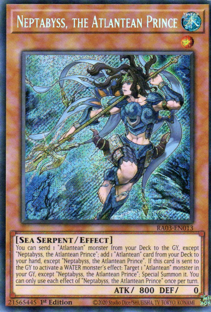 Neptabyss, the Atlantean Prince RA03-EN013 Secret rare