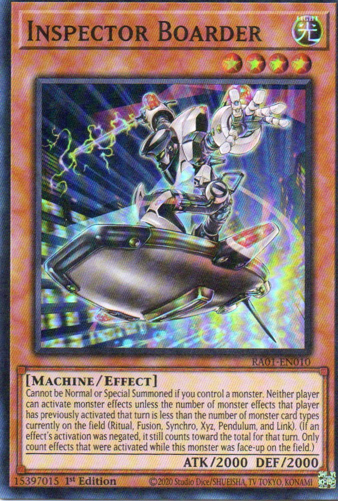 Inspector Boarder RA01-EN010 Super rare