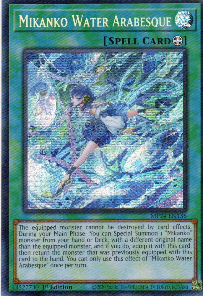 Mikanko Water Arabesque MP24-EN136 Secret rare