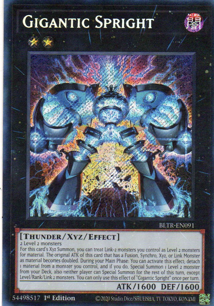 Gigantic Spright BLTR-EN091 Secret rare