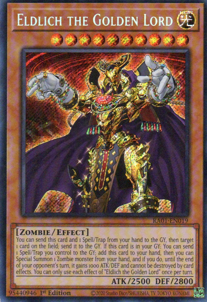 Eldlich the Golden Lord RA01-EN019 Secret rare