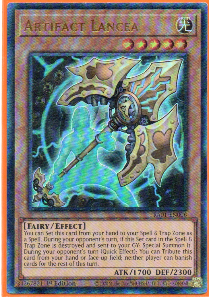 Artifact Lancea RA01-EN006 Ultimate rare