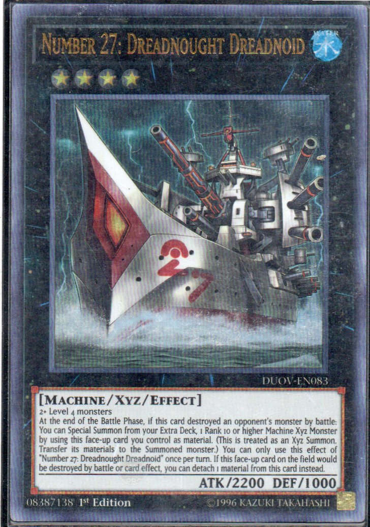 Number 27: Dreadnought Dreadnoid DUOV-EN083 Ultra rare