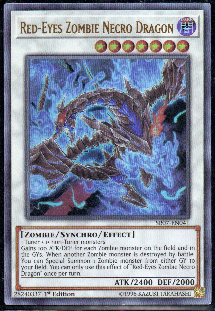 Red-Eyes Zombie Necro Dragon SR07-EN041 Ultra rare