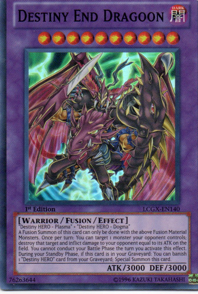 Destiny End Dragoon LCGX-EN140 Super rare