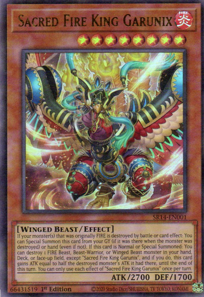 Sacred Fire King Garunix SR14-EN001 Ultra rare
