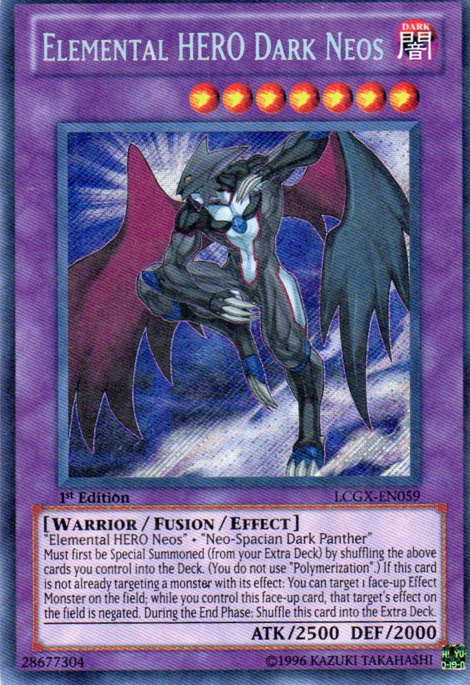 Elemental HERO Dark Neos LCGX-EN059 Secret rare
