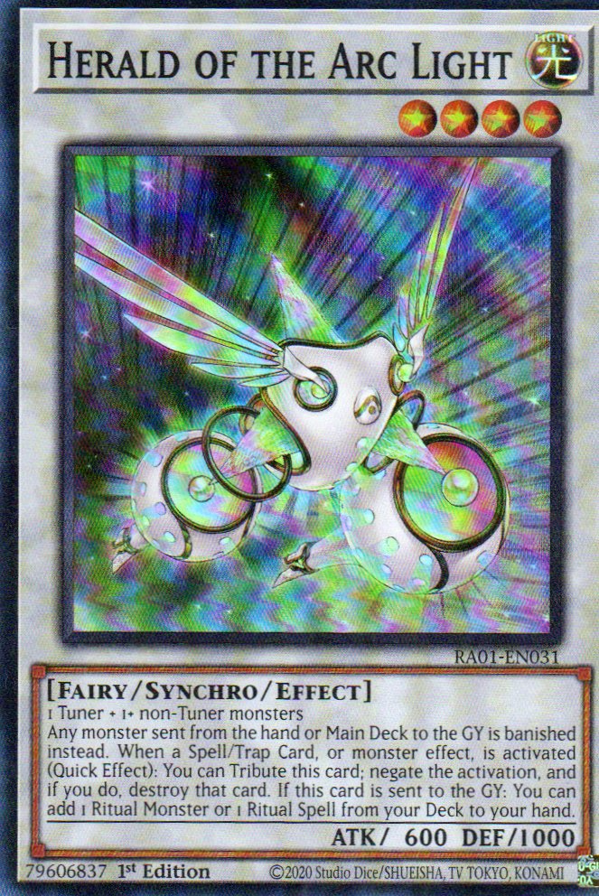 Herald of the Arc Light RA01-EN031 Super rare