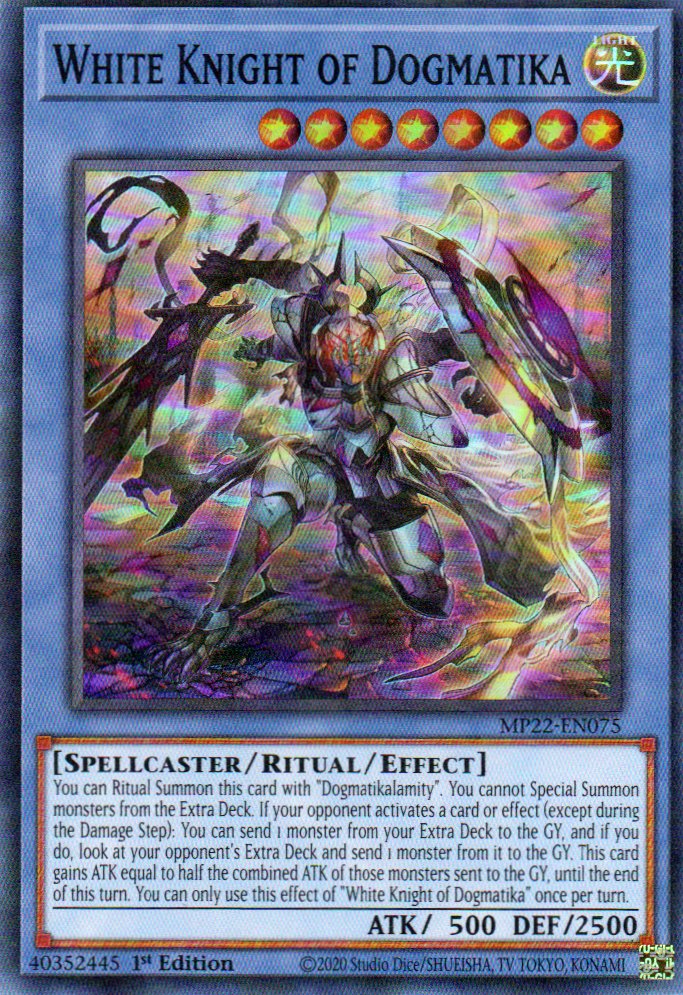 White Knight of Dogmatika MP22-EN075 Super rare