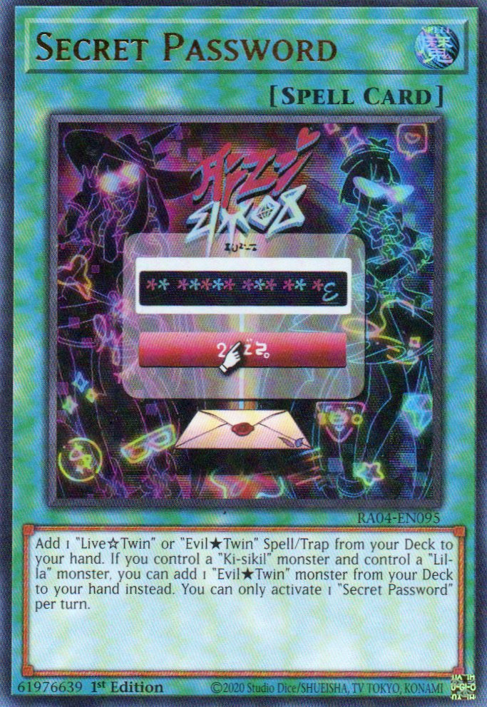 Secret Password RA04-EN095 Ultra rare