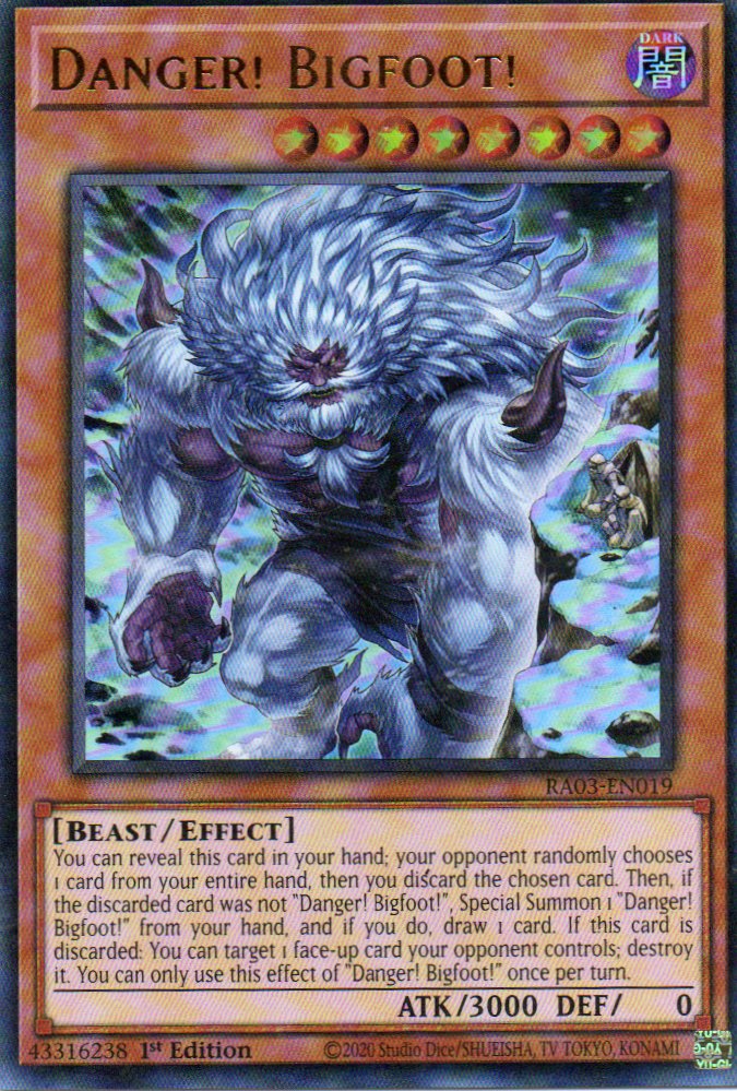 Danger! Bigfoot! RA03-EN019 Ultra rare