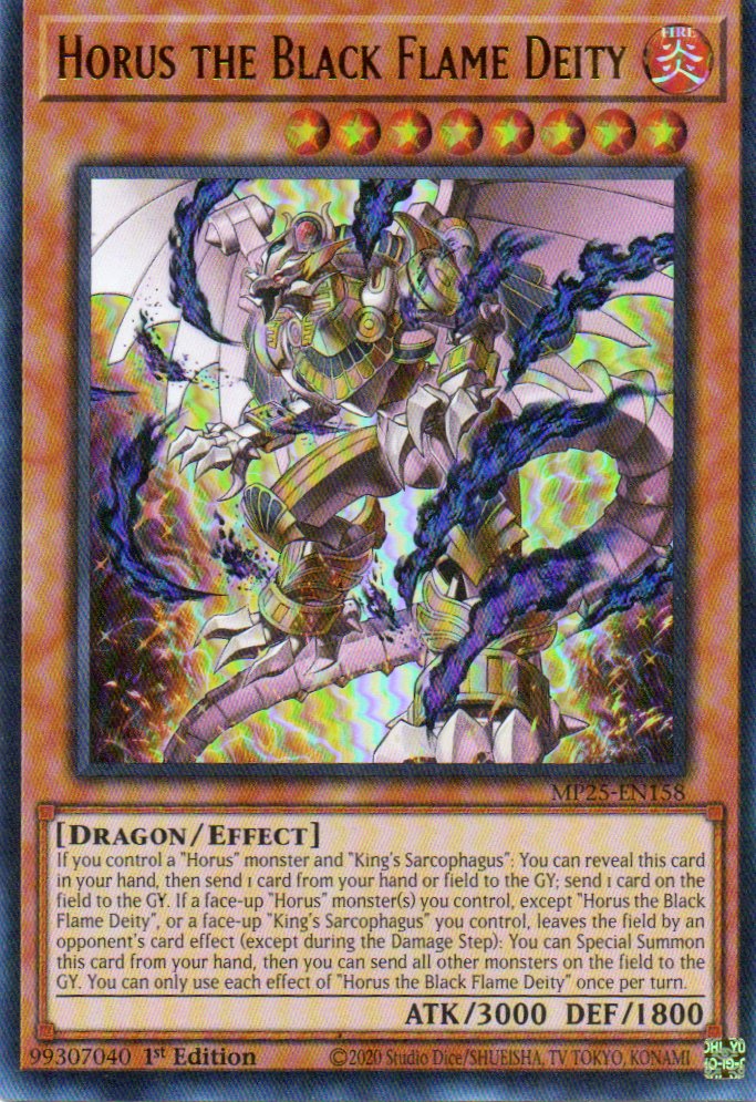Horus the Black Flame Deity MP25-EN158 Ultra rare