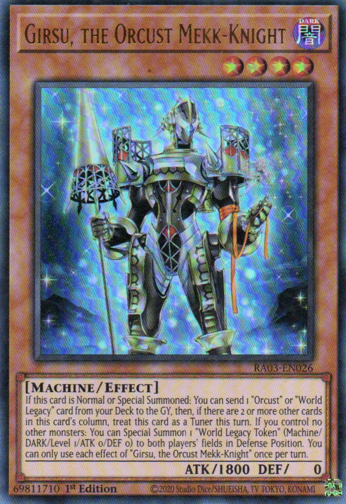 Girsu, the Orcust Mekk-Knight RA03-EN026 Ultra rare