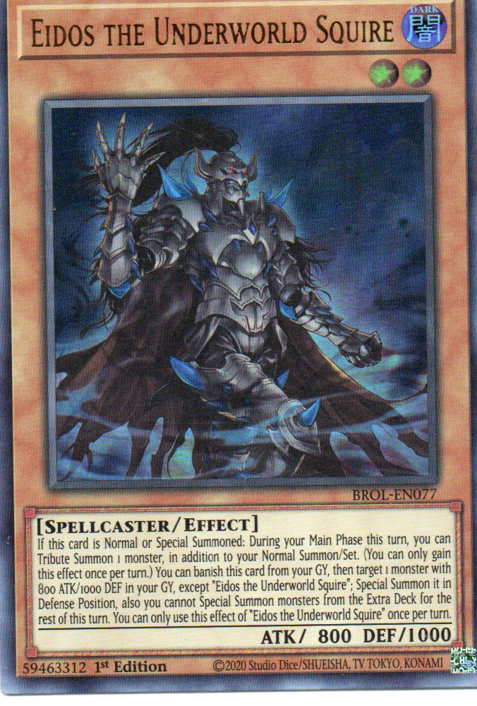 Eidos, the Underworld Squire BROL-EN077 Ultra rare