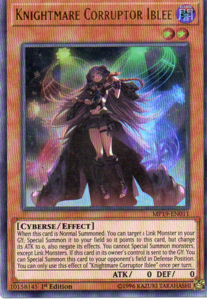 Knightmare Corruptor Iblee MP19-EN011 Ultra rare