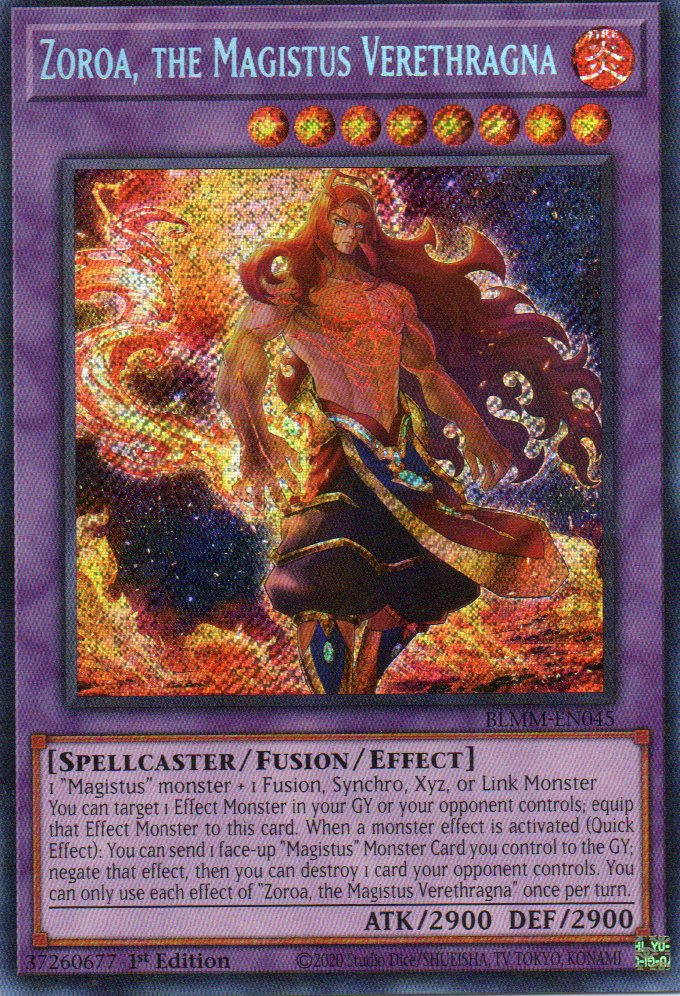 Zoroa, the Magistus Verethragna BLMM-EN045 Secret rare