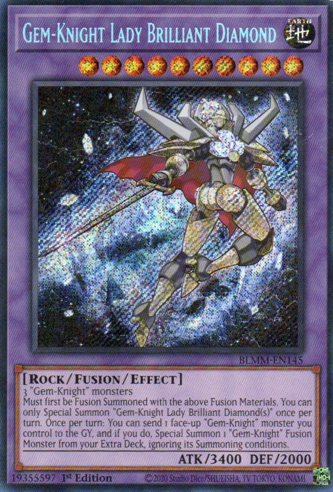 Gem-Knight Lady Brilliant Diamond BLMM-EN145 Secret rare