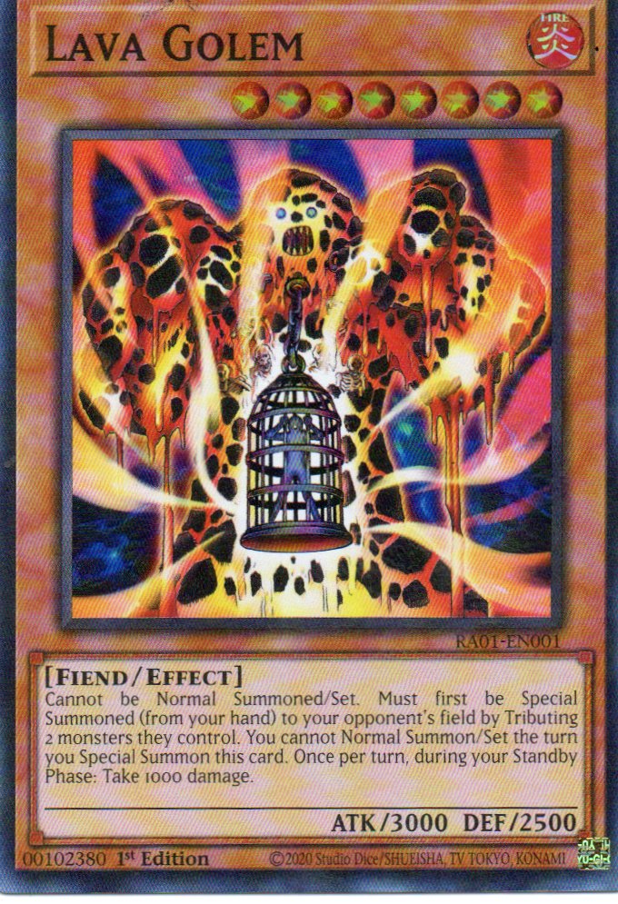 Lava Golem RA01-EN001 Super rare