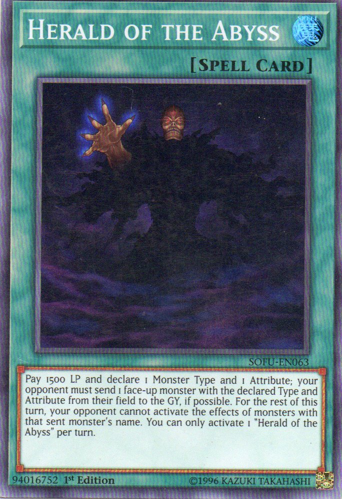 Herald of the Abyss SOFU-EN063 Super rare