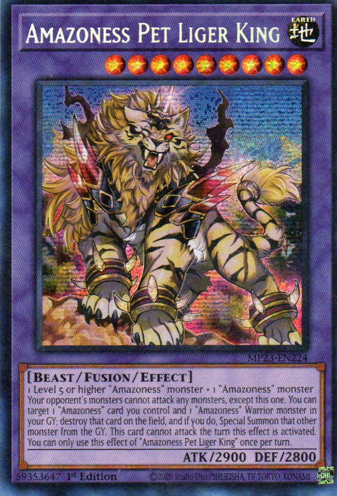 Amazoness Pet Liger King MP23-EN224 Secret rare