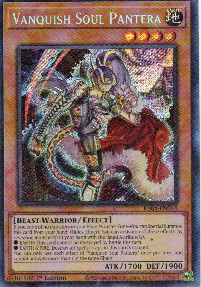 Vanquish Soul Pantera RA04-EN044 Secret rare