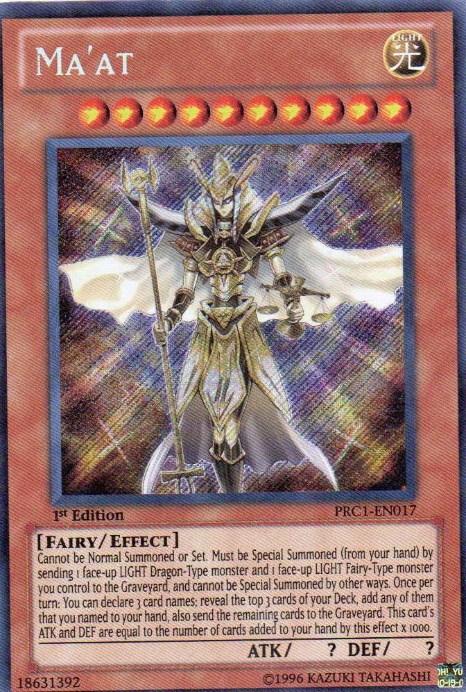 Ma'at PRC1-EN017 Secret rare