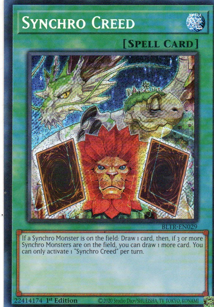 Synchro Creed BLTR-EN029 Secret rare