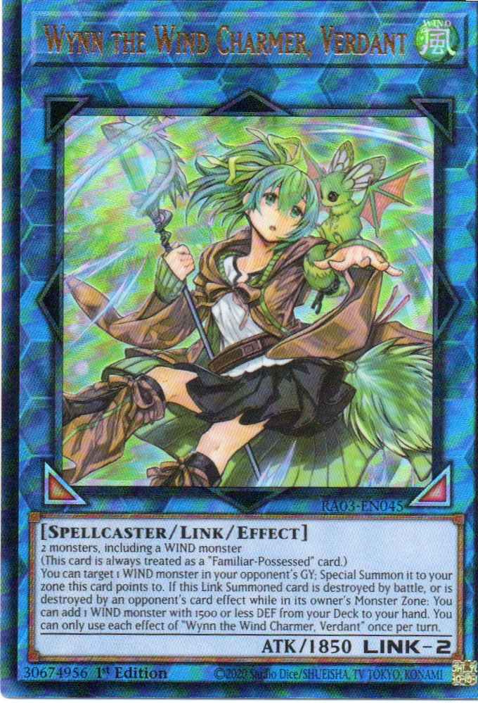 Wynn the Wind Charmer, Verdant RA03-EN045 Ultimate rare