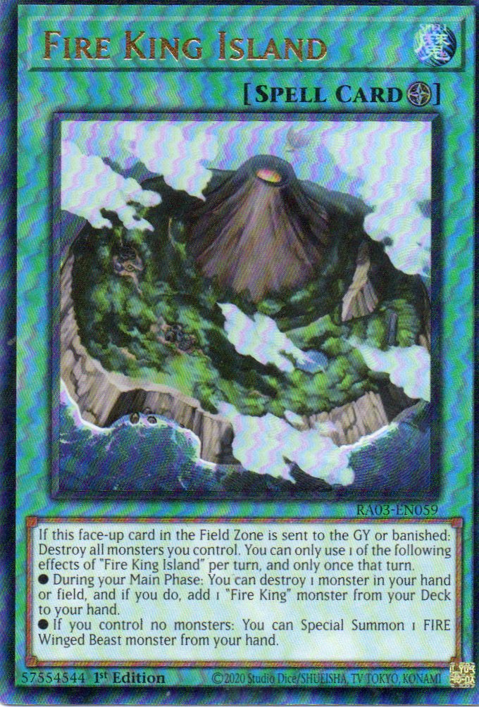 Fire King Island RA03-EN059 Ultimate rare
