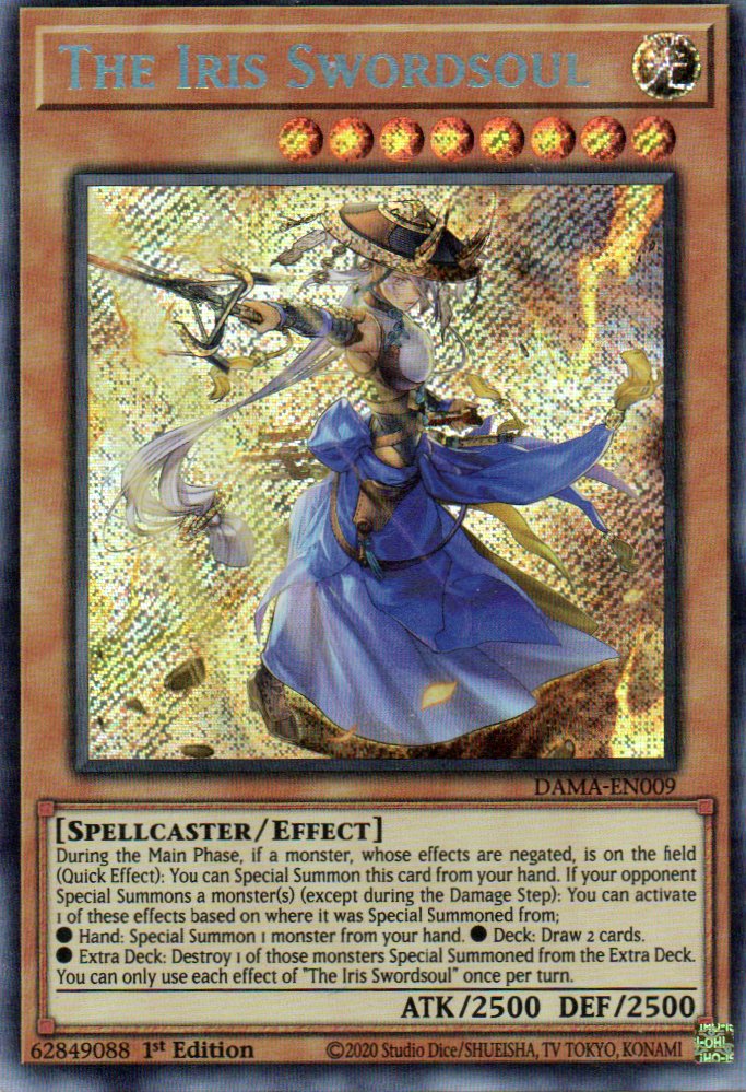 The Iris Swordsoul DAMA-EN009 Secret rare