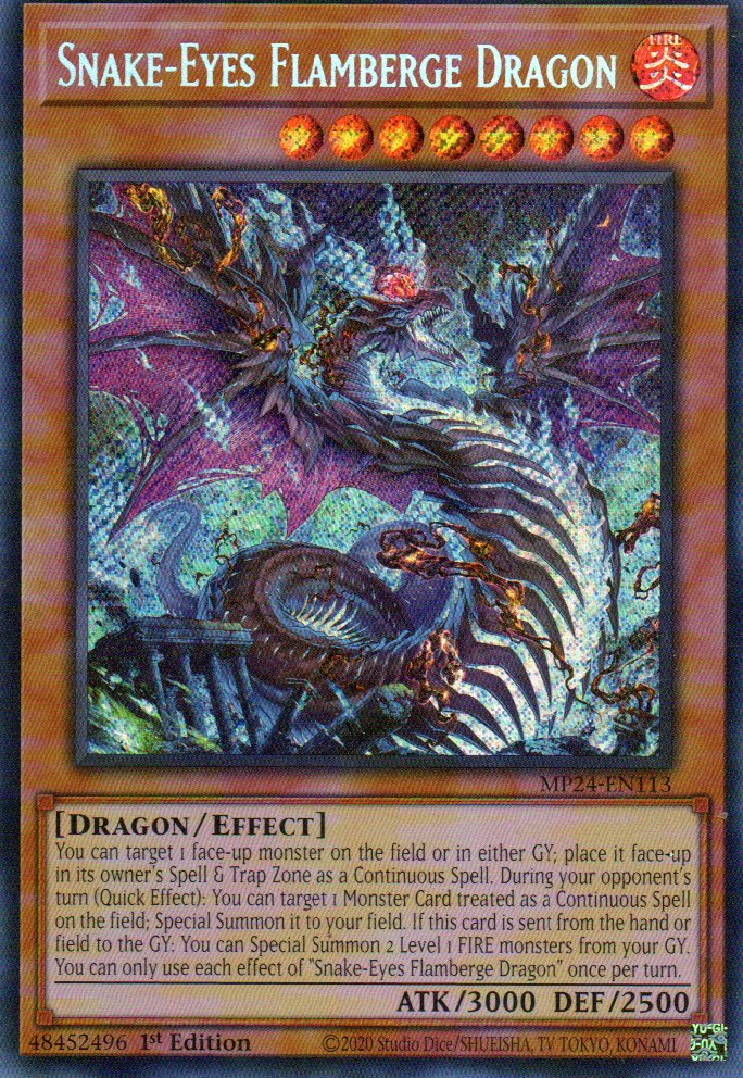 Snake-Eyes Flamberge Dragon MP24-EN113 Secret rare